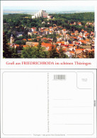 Ansichtskarte Friedrichroda Panorama-Ansicht Mit Hotel Im Zentrum 1995 - Friedrichroda