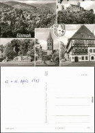 Eisenach Panorama, Wartburg, Bachdenkmal, Lutherdenkmal U. -haus 1977 - Eisenach