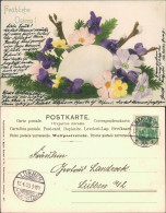 Ansichtskarte  Glückwunsch/Grußkarten: Ostern - Ei Mit Blumenschmuck 1903 - Pascua