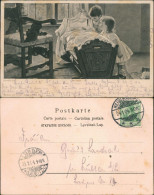 Ansichtskarte  Künstlerkarte Kleinkinder Stehen An Der Wiege 1904  - Retratos