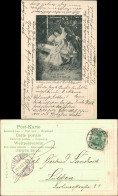 Ansichtskarte  Künstlerkarte Kavalier Und Frau Im Garten 1903  - Paare