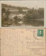 Postcard Teinitz An Der Sasau Týnec Nad Sázavou Fabrik
 Am Wasser 1929 - Czech Republic