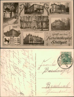 Ansichtskarte Stuttgart Mehrbild - Gruss Aus Dem Katharinenhospital 1913  - Stuttgart