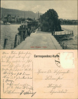 Ansichtskarte Bregenz Dampfer Im Hafen 1909  - Autres & Non Classés