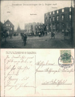 Ansichtskarte Donaueschingen Großfeuer In Der Stadt - Adler, Sparkasse 1908  - Donaueschingen