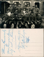 Foto  Soldaten Fernsprechzug 213 In Frankreich 1916 Privatfoto  - Guerra 1914-18