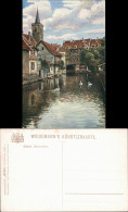 Ansichtskarte Erfurt Künstlerkarte V. C.F. Wiedemann "Dämmchen" 1918 - Erfurt