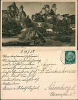 Ansichtskarte Tüchersfeld-Pottenstein Blick Auf Den Ort 1938 - Pottenstein
