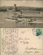 Ansichtskarte Koblenz Das Kaiser Wilhelm Denkmal Am Deutschen Eck Dampfer 1912 - Koblenz