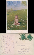  Glückwunsch - Geburt Eines Kindes - Aus Den Wolken Gefallen 1919 - Other & Unclassified
