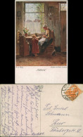 Ansichtskarte  Künstlerkarten - B. De Hoog - Näherin 1918 - 1900-1949