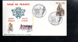 CYCLISME LE TOUR DE FRANCE 1981 - SAINT PRIEST - Commemorative Postmarks