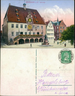 Ansichtskarte Heilbronn Rathaus Mit Statue 1928 - Heilbronn