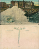 Postcard Brighton Rough Sea 1918 - Altri & Non Classificati