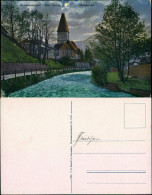 Ansichtskarte Bad Aussee Kirche Im Mondschein 1912 - Other & Unclassified