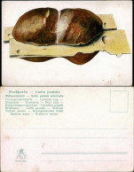 Ansichtskarte  Käsebrötchen Semmel Schrippe Stillleben 1900 - Humor