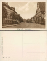 Ansichtskarte Springe Hotel Und Langestraße 1922  - Springe