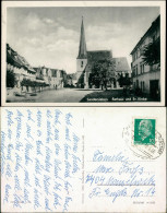 Ansichtskarte Sandersleben Rathaus Und Ev. Kirche 1965 - Andere & Zonder Classificatie
