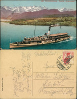 Ansichtskarte Luzern Lucerna Vierwaldstättersee, Dampfer "Unterwalden" 1913 - Sonstige & Ohne Zuordnung