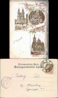 Litho Postcard Prag Praha Tynsky Chram, Kathedrala Sv Vita 1898 - Czech Republic