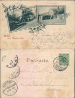 Osterrade (Kr. Dithmarschen) 2 Bild Schule U. Gasthaus B Hamburg 1898 - Andere & Zonder Classificatie