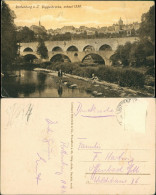 Ansichtskarte Rothenburg Ob Der Tauber Stadt Und Doppelbrücke 1913 - Rothenburg O. D. Tauber