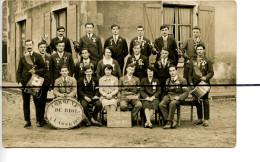 Carte Photo .CPA. ISERE. D38. BIOL Le Haut .Conscrits Conscrites Commune De Biol Classe 1931 .Epicerie Café Instruments - Autres & Non Classés