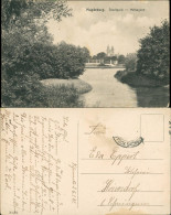 Ansichtskarte Werder-Magdeburg Stadtpark - Mittagsee 1921 - Otros & Sin Clasificación