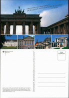 Ansichtskarte Berlin Brandenburgertor, Reichsstag, Schloss, Kanzleramt 1988 - Autres & Non Classés