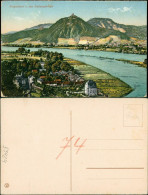 Ansichtskarte Rolandseck-Remagen Panorama-Ansicht Mit Drachenfels 1914 - Remagen