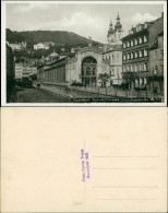 Postcard Karlsbad Karlovy Vary Sprudelkolonnade 1931 - Czech Republic