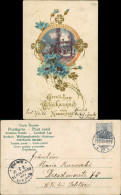 Ansichtskarte  Glückwunsch - Namenstag 1905 Goldrand - Other & Unclassified