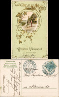 Ansichtskarte  Glückwunsch - Namenstag 1906 Goldrand - Autres & Non Classés