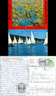 Schwammenauel-Heimbach (Eifel) Rurtalsperre   Karte Mit Segelbooten 1984 - Autres & Non Classés