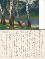 Ansichtskarte  Rüdisühli-Kunstkarten - Fallendes Laub 1916 - Paintings