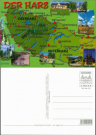 Ansichtskarte .Niedersachsen Der Schöne Harz - Karte Vom Hochharz 1982 - Other & Unclassified