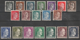 1941 - Adolf Hitler Mi No 781/798 - Used Stamps