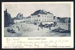 AK Eggenburg, Hauptplatz Grätzel Mit Kirche Und Denkmal  - Autres & Non Classés