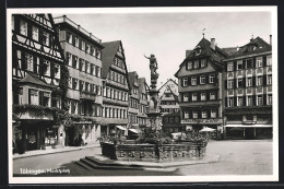 AK Tübingen, Marktplatz Mit Hotel Lamm, Kaufhaus Euler, Apotheke  - Tübingen