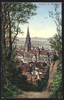 AK Freiburg I. B., Das Münster Aus Der Vogelschau  - Freiburg I. Br.