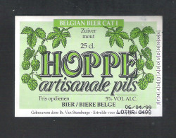 BROUWERIJ VAN STEENBERGE - ERTVELDE - HOPPE  - ARTISANALE PILS    - 1 BIERETIKET  (BE 382) - Bière