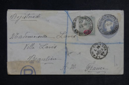 GRANDE BRETAGNE - Entier Postal En Recommandé Pour La France En 1901 - L 152885 - Luftpost & Aerogramme