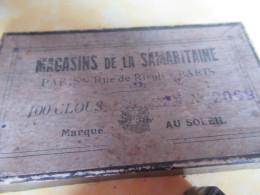 Boite Carton  Ancienne/Clouterie/Magasin De La SAMARITAINE/Avec Un Soixantaine De Clous/Début-XXéme BFPP330 - Dosen