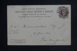 GRANDE BRETAGNE - Entier Postal + Réponse De Liverpool Pour Le Portugal En 1900  - L 152887 - Postwaardestukken