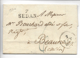 SEDAN Ardennes Marque Noire 7 SEDAN 1830      ..FQ - Andere & Zonder Classificatie