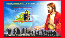 Nuovo - MNH - VATICANO - 2024 - In Cammino Verso Il Giubileo 2025: Europa – 3.20 – Foglietto - Blokken & Velletjes