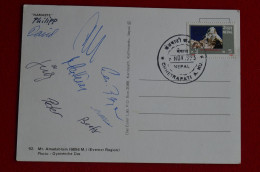 1993 Amadablam Expedition Signed 8 Climbers Himalaya Mountaineering Escalade Alpinisme - Deportivo