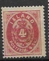 Iceland Perf 14-13,5 1873  Mh * Pinhole 160 Euros - Ungebraucht