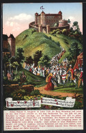 AK Weinsberg, Kaiser Konrad II. Belagert 1140 Die Burg Weinsberg  - Fairy Tales, Popular Stories & Legends