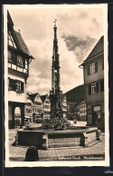 AK Urach / Erms, Am Marktbrunnen  - Bad Urach